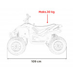 Elektrická Štvorkolka McLaren Racing MCL 35 Quad - oranžová